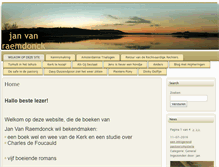 Tablet Screenshot of janvanraemdonck.com